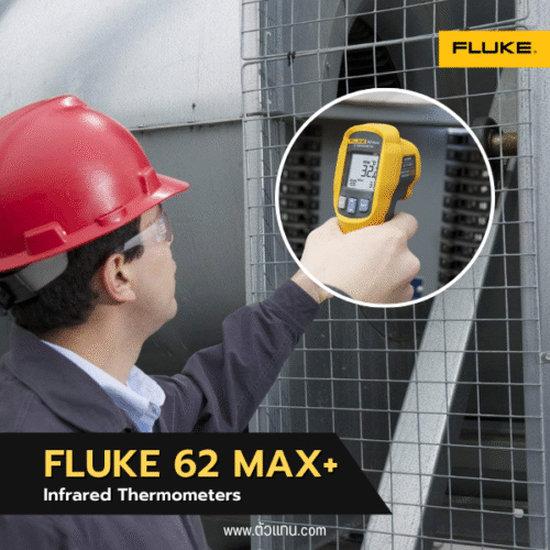 เครื่องวัดอุณหภูมิ เทอร์โมมิเตอร์เลเซอร์อินฟราเรด Fluke 62 Max+